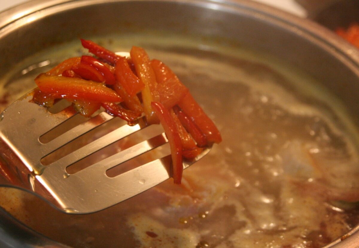 Guiso de garbanzos o garbanzas canarias