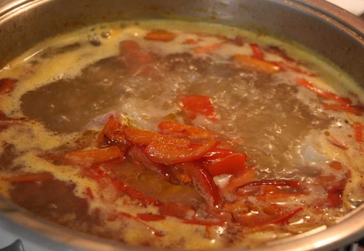 Guiso de garbanzos o garbanzas canarias