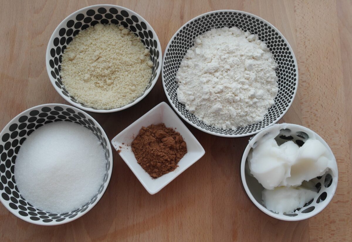 Polvorones de chocolate