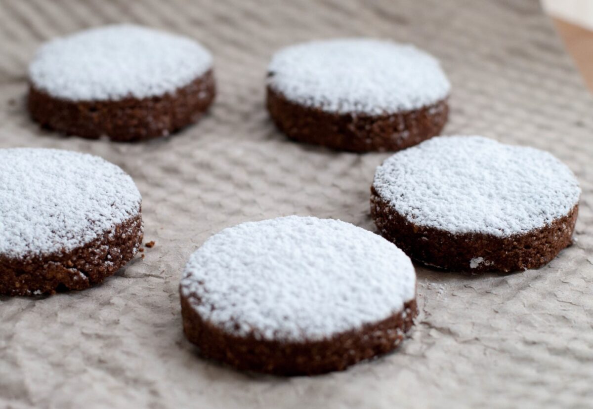 Polvorones de chocolate
