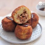 Bombas de patata y carne. Patatas o papas rellenas paso a paso