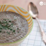 Crema de champiñones Portobello y puerro (y un quesito)