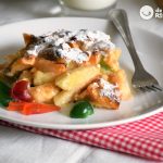 Pudin de Roscón de Reyes y manzana
