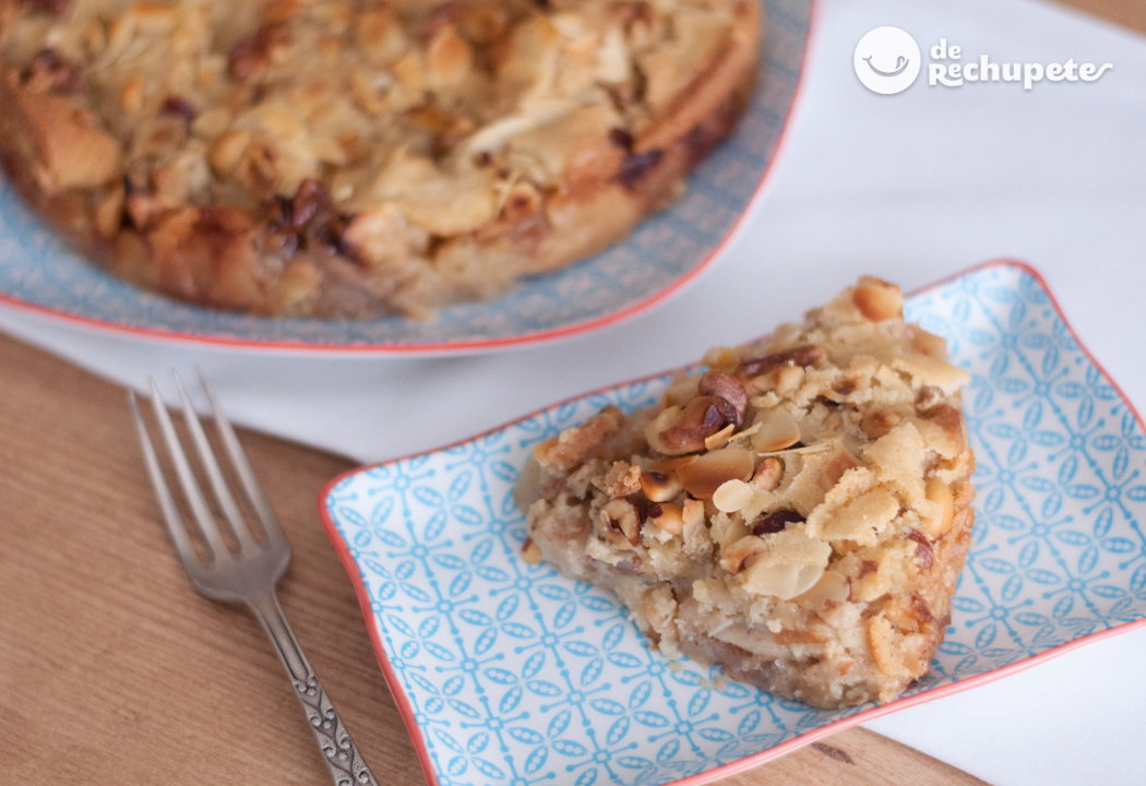 Tarta sueca de manzana y frutos secos