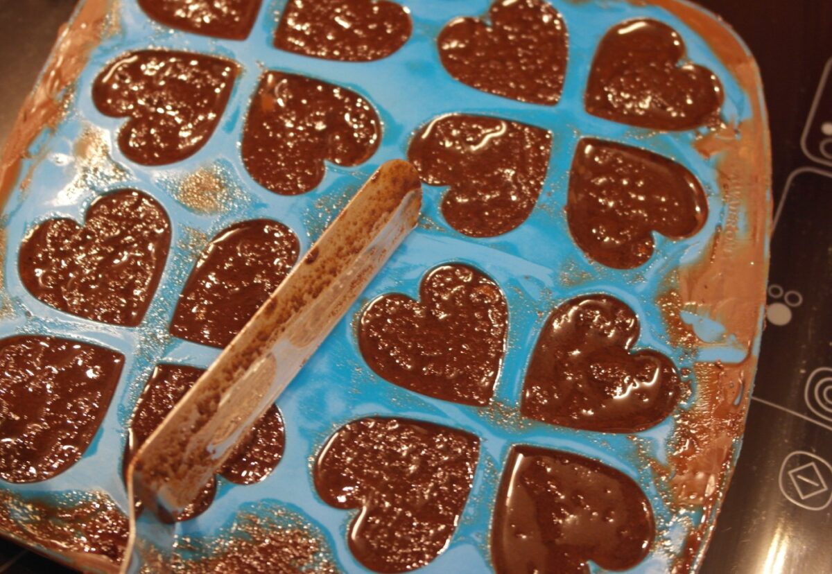 Bombones de chocolate y naranja