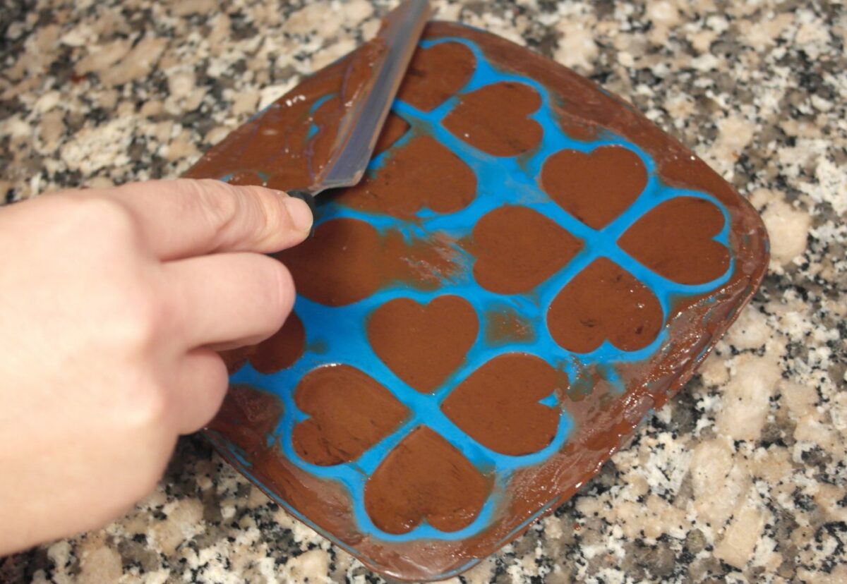 Bombones de chocolate y naranja