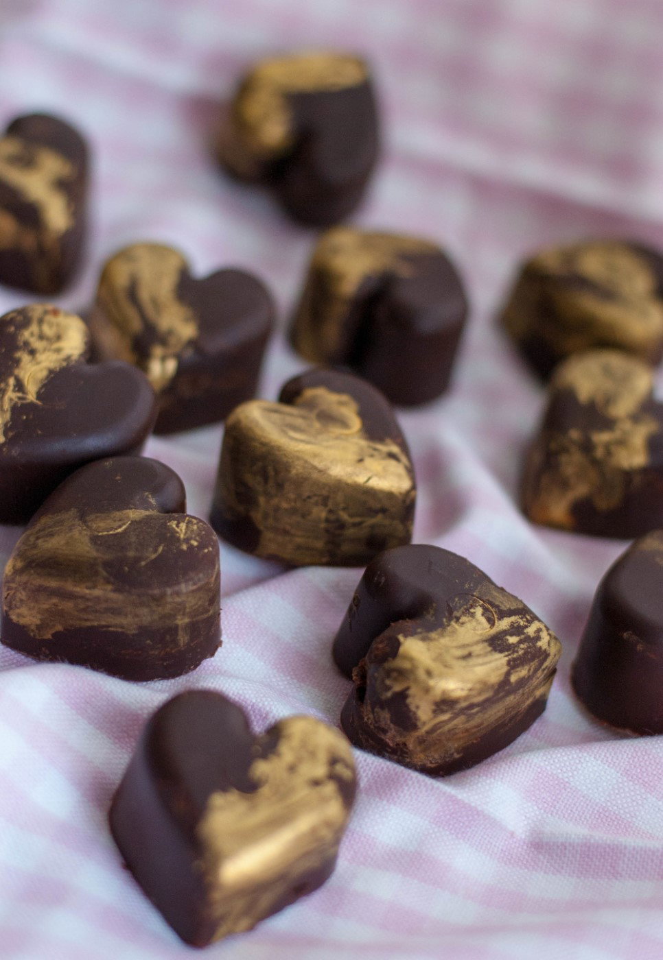 Bombones de chocolate y naranja