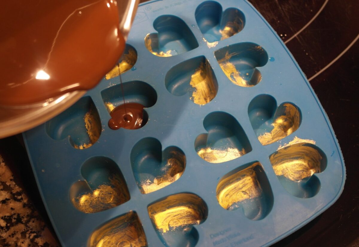 Bombones de chocolate y naranja