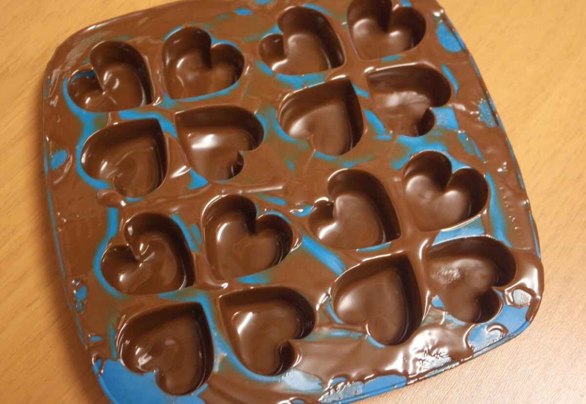 Bombones de chocolate y naranja