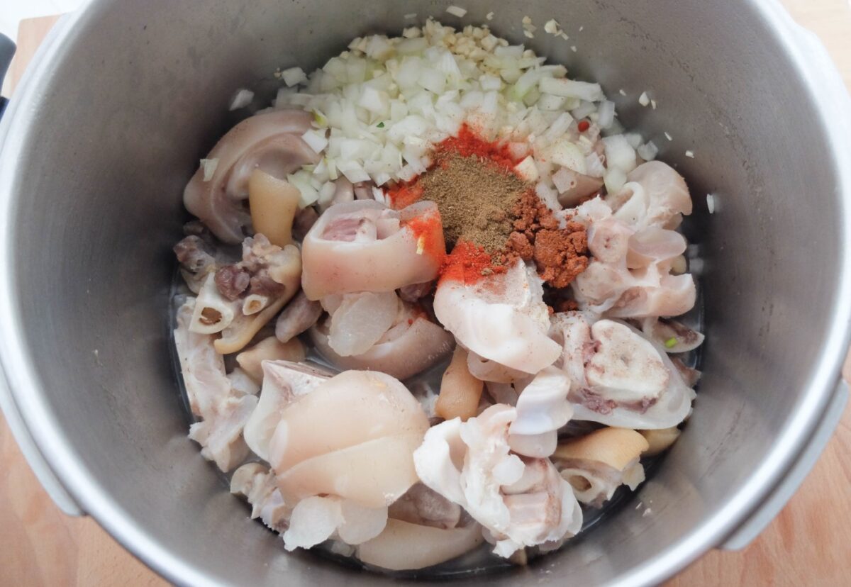 Callos con garbanzos