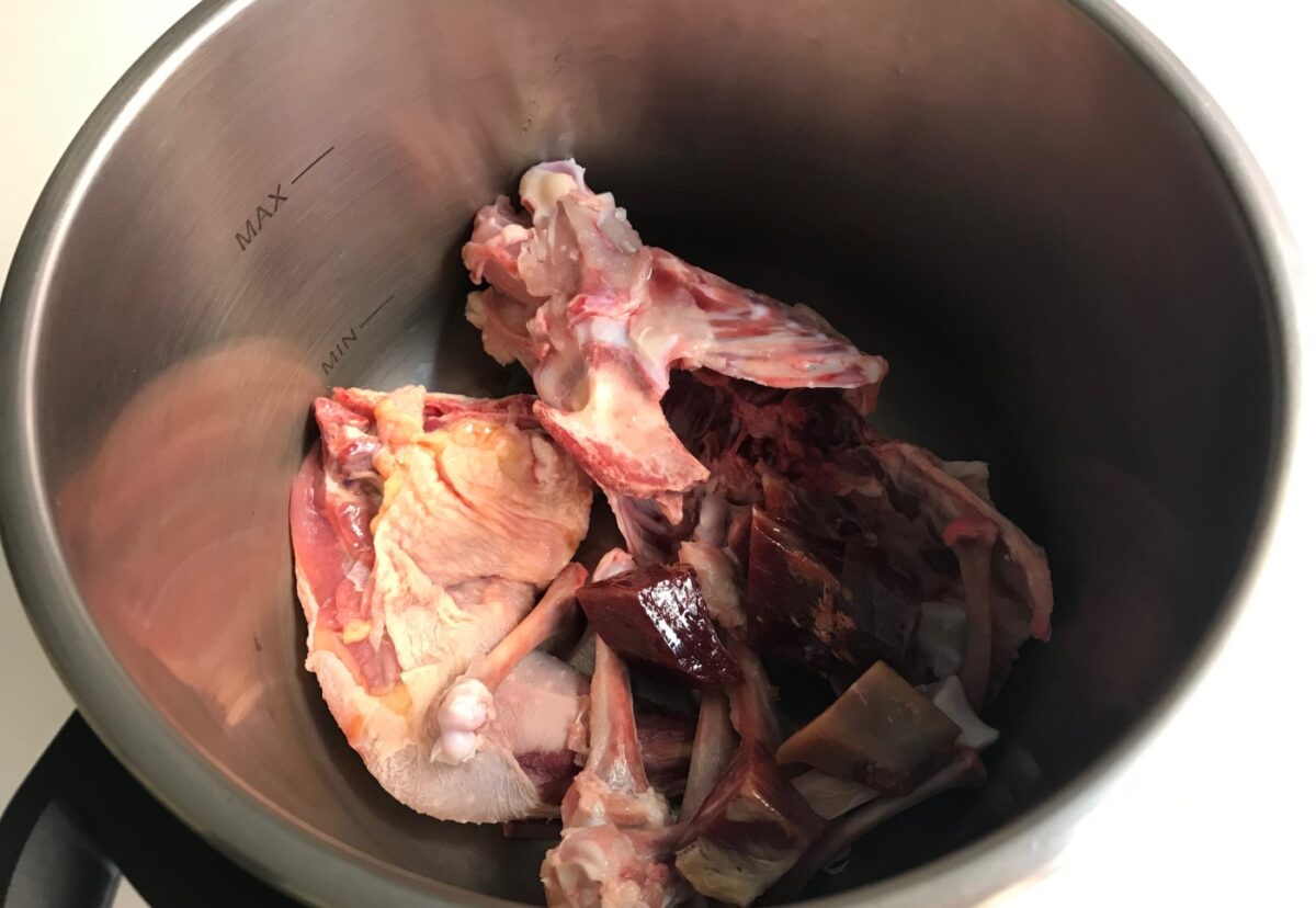Caldo de pollo concentrado