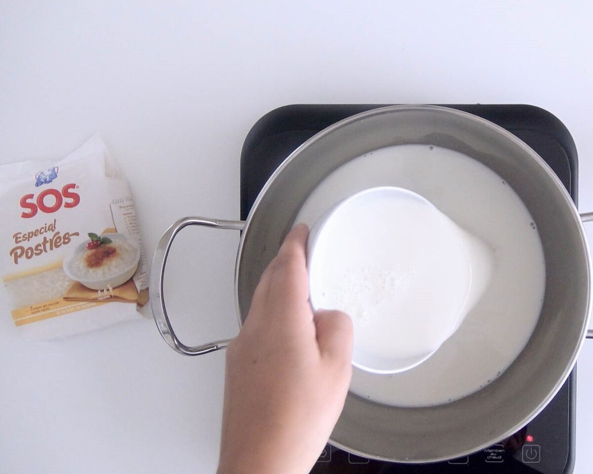 Tarta de arroz con leche