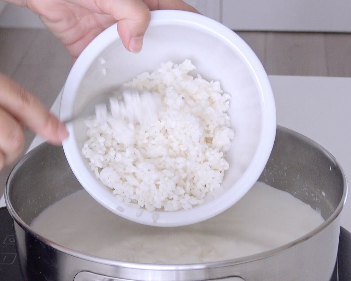 Tarta de arroz con leche