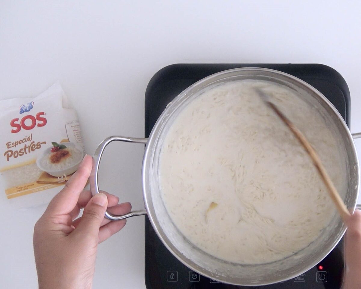 Tarta de arroz con leche