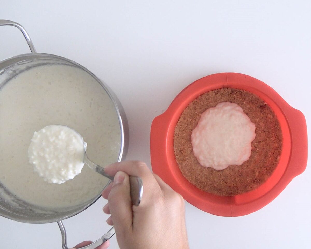Tarta de arroz con leche