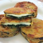 Berenjenas rellenas de jamón y queso