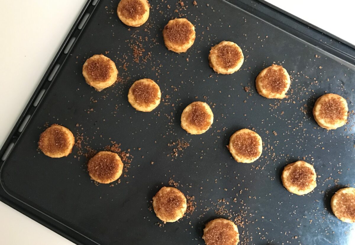 Leche frita caramelizada