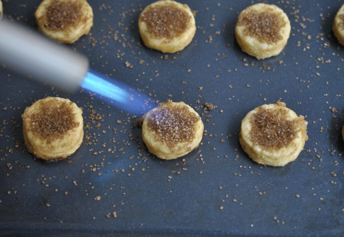 Leche frita caramelizada