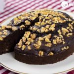 Brownie de chocolate y plátano
