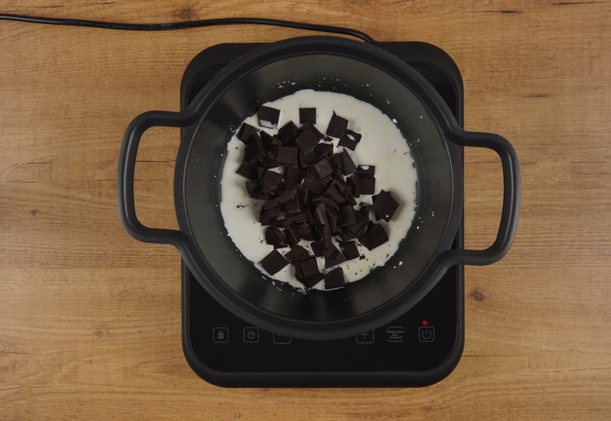 Brownie de chocolate y plátano