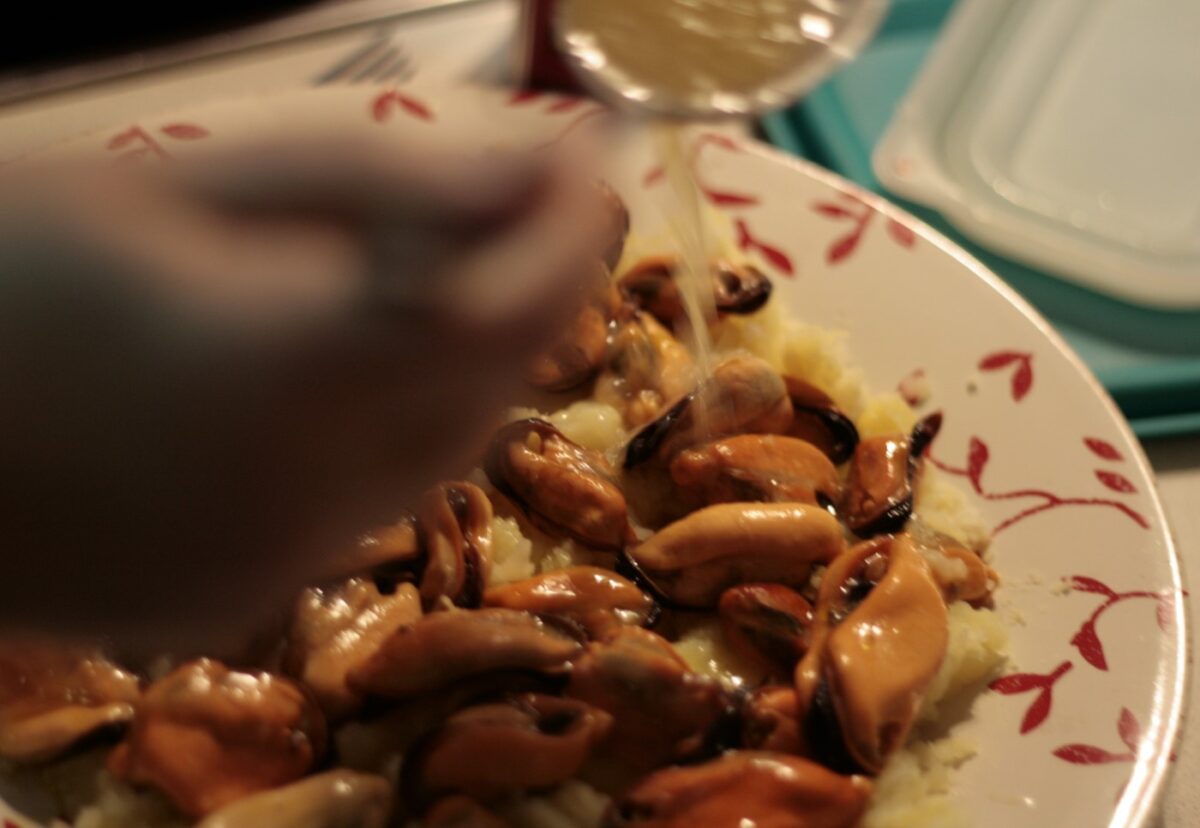Mejillones en salsa de Ribeiro