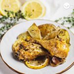 Pollo asado al limón