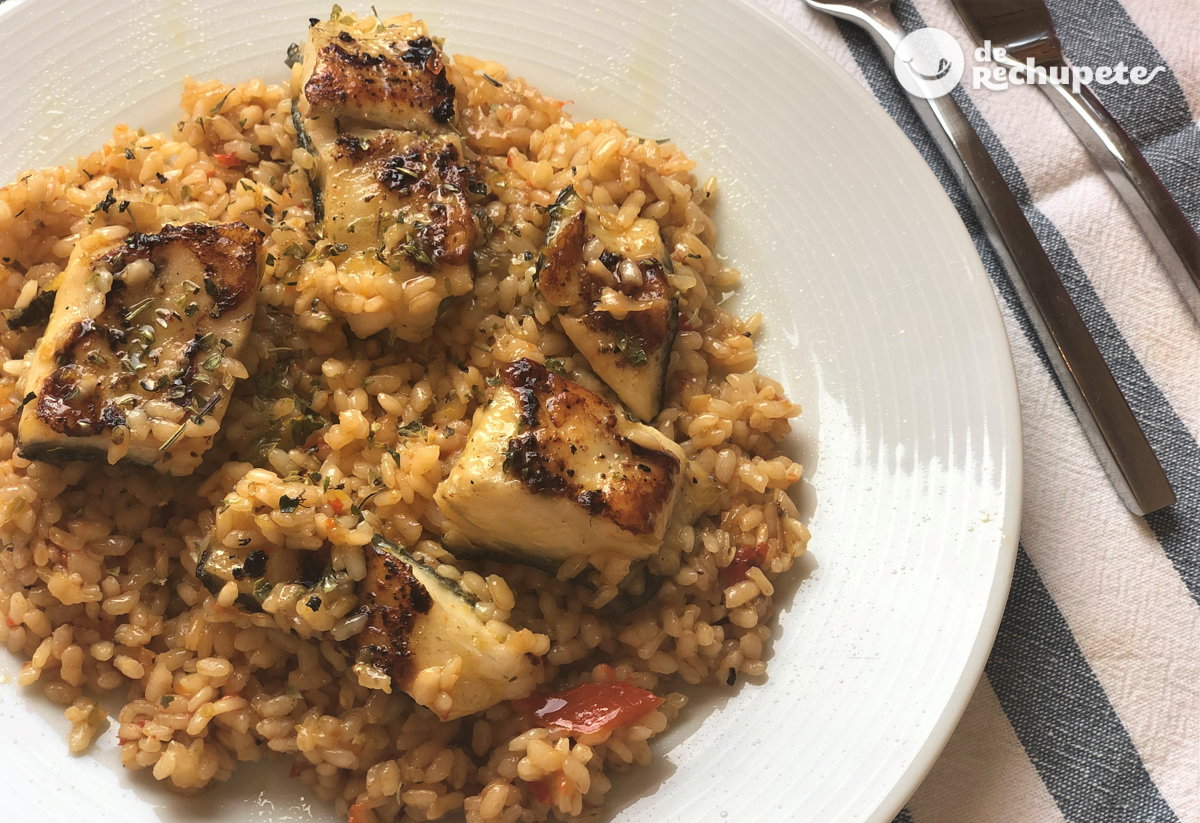 Arroz con rodaballo