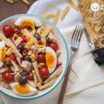 Ensalada de pasta con atún. Receta fácil y rica