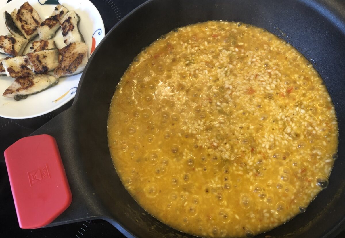 Arroz con rodaballo