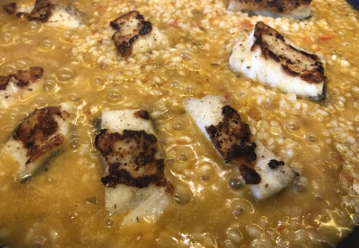 Arroz con rodaballo