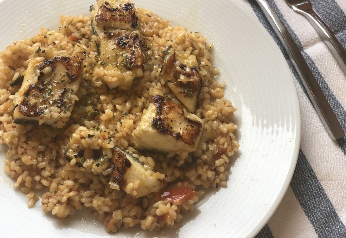 Arroz con rodaballo