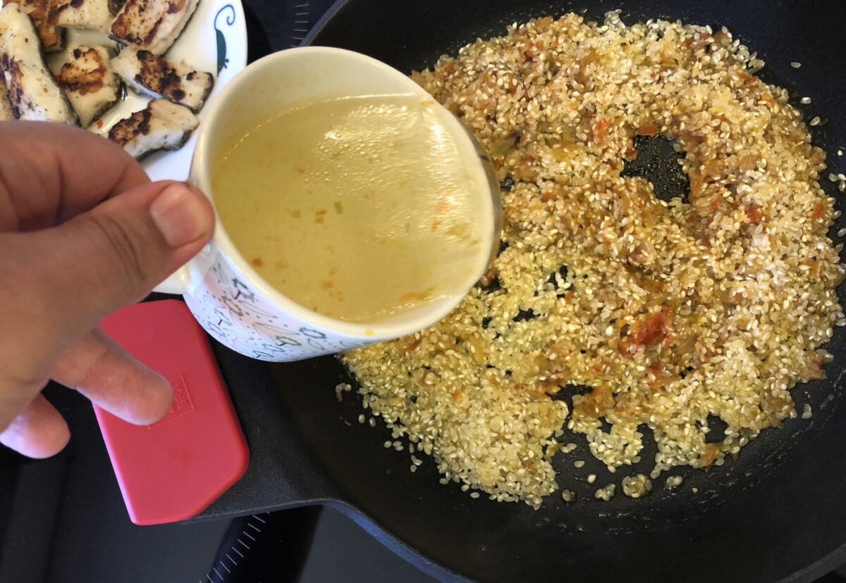 Arroz con rodaballo