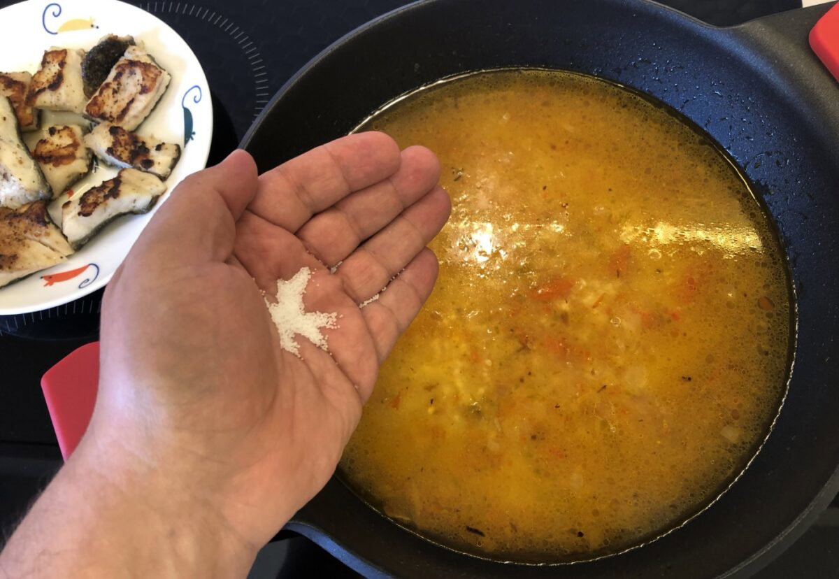 Arroz con rodaballo