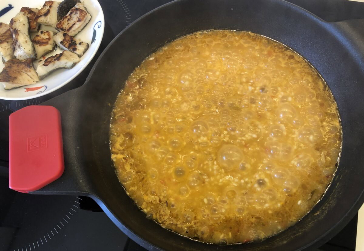 Arroz con rodaballo