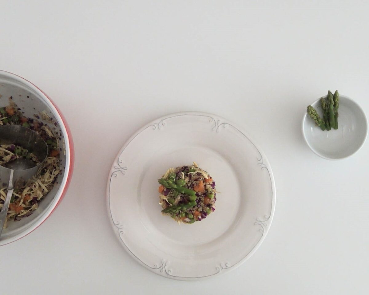 Ensalada de quinoa con pollo