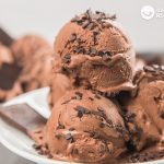 Helado de chocolate casero