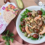 Ensalada de quinoa con gambas