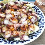 Huevos rotos con pulpo