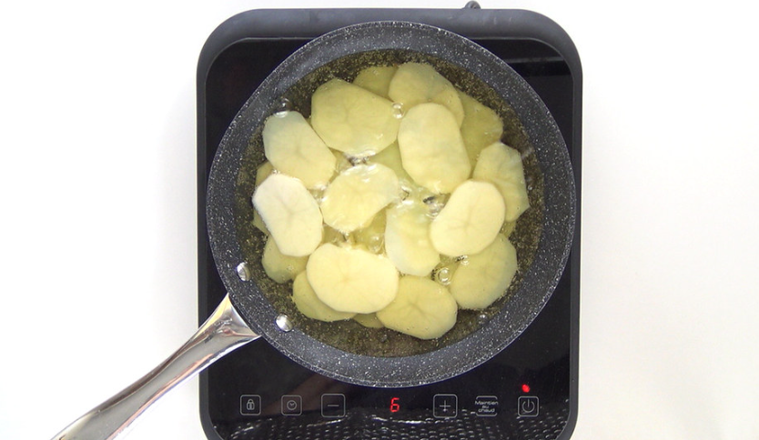 Huevos rotos con pulpo