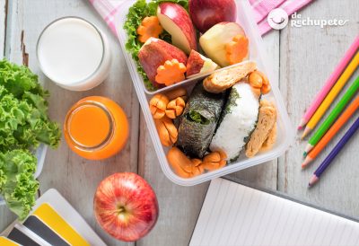 Táper con pescado y fruta