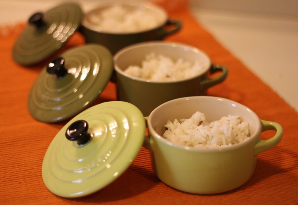 Arroz con huevos de codorniz
