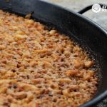 Arroz con sepia y langostinos en paella