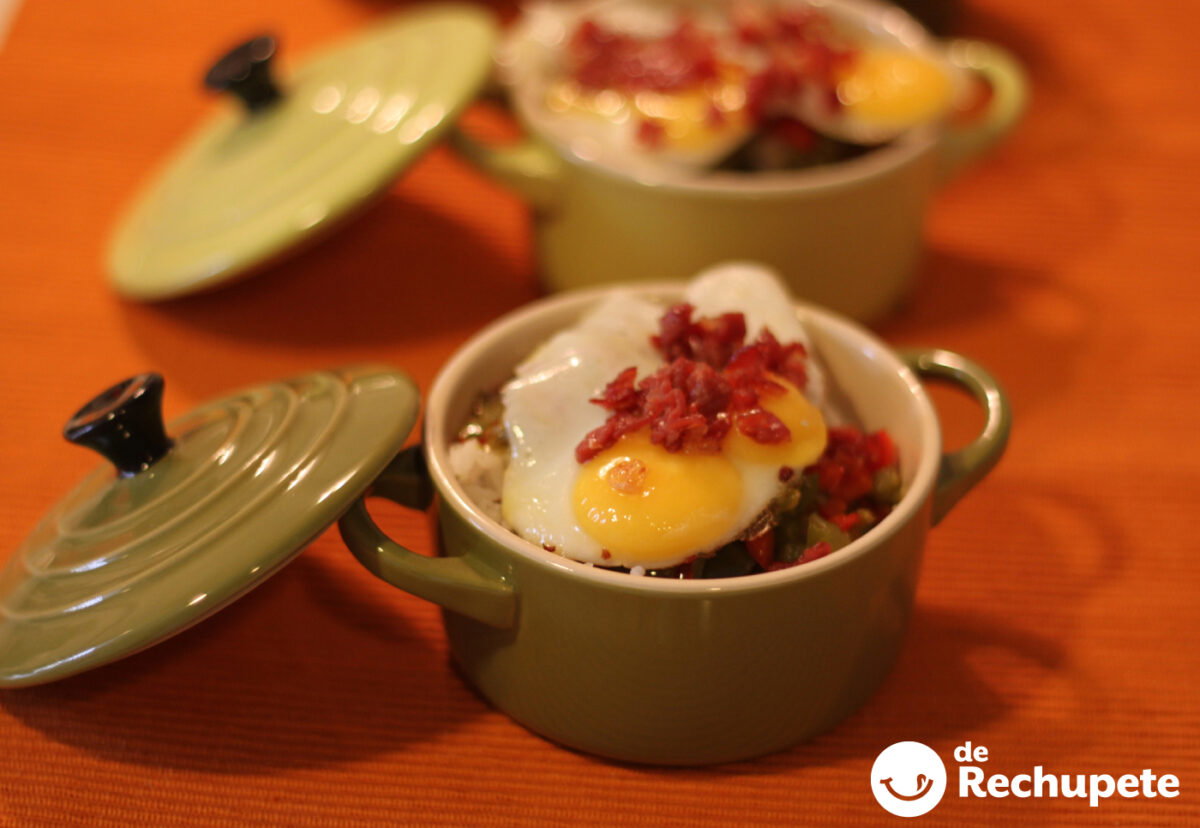 Arroz con huevos de codorniz paso a paso