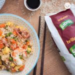 Arroz frito tres delicias. Receta paso a paso