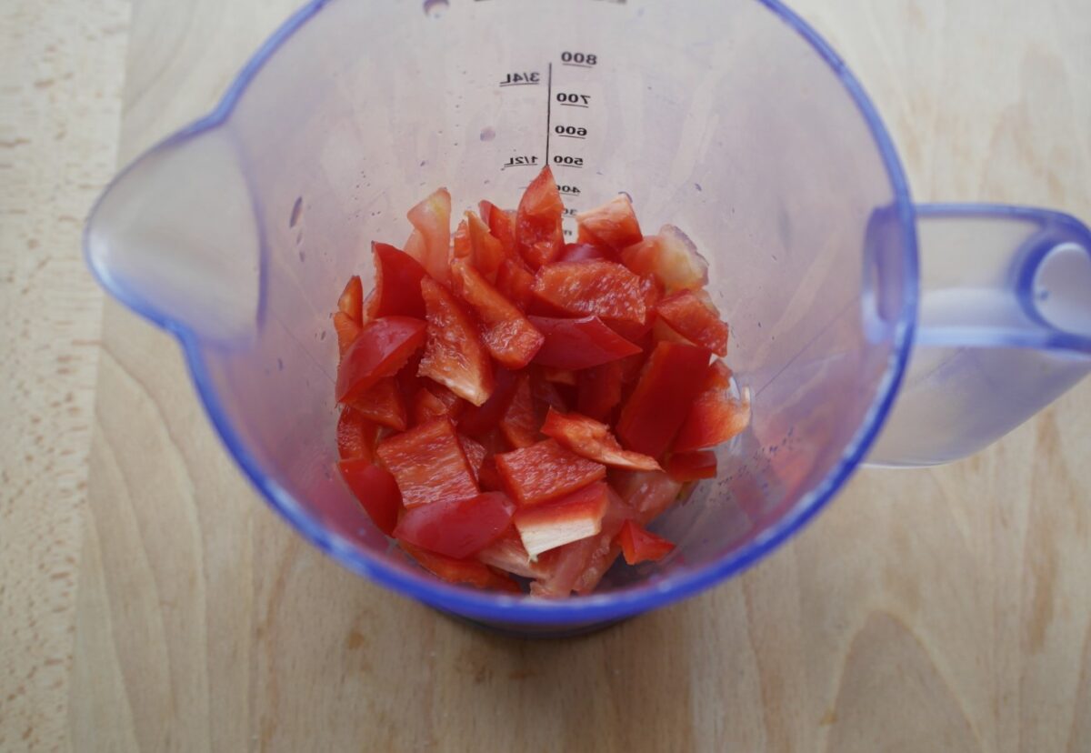 Bacalao al horno con tomate y pimientos