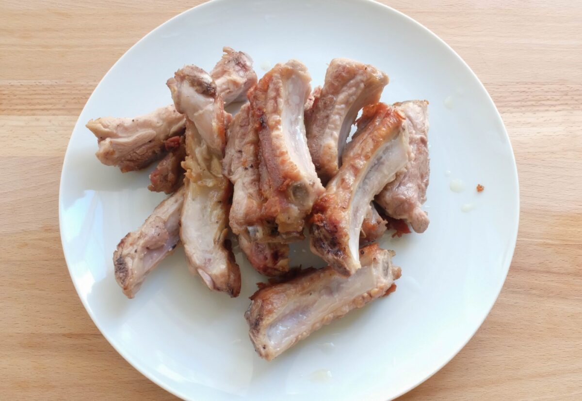 Lentejas estofadas con costilla de cerdo