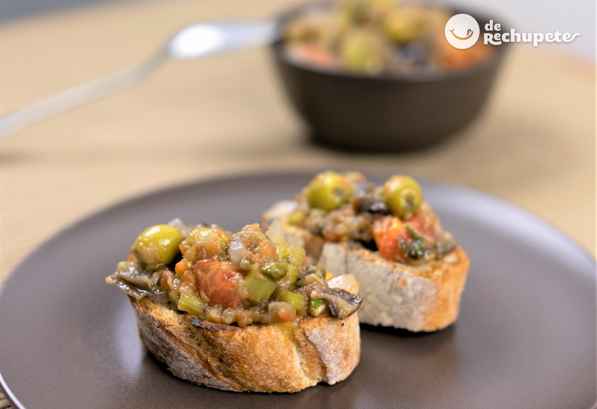 Cómo hacer caponata de berenjenas. Receta siciliana paso a paso