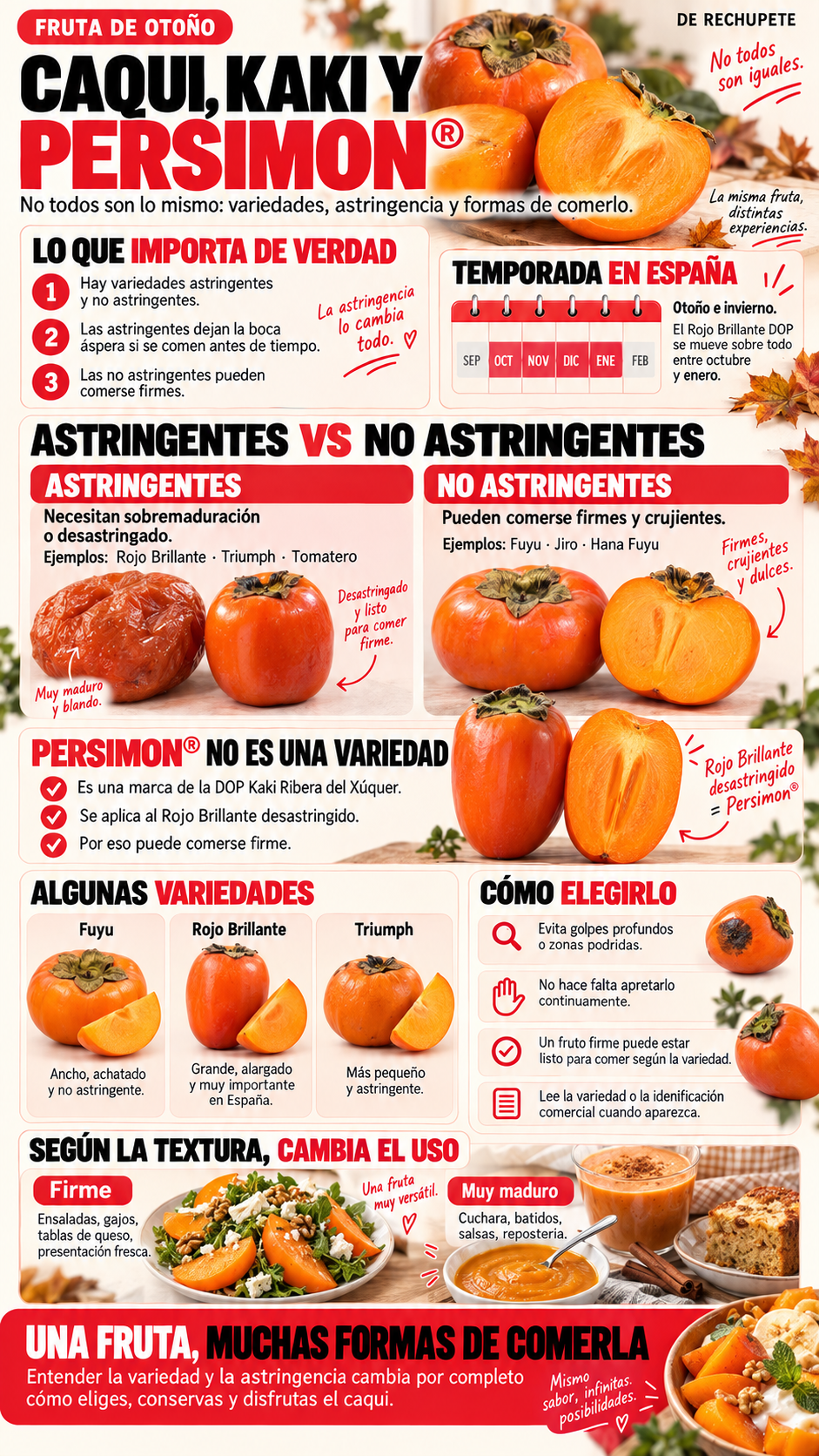 Kaki o caqui, la fruta estrella del Otoño