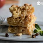 Pasteles de manzana estilo crumble