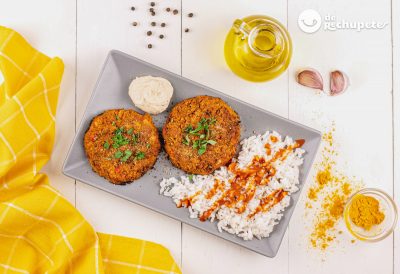 Hamburguesas veganas de lentejas y verduras